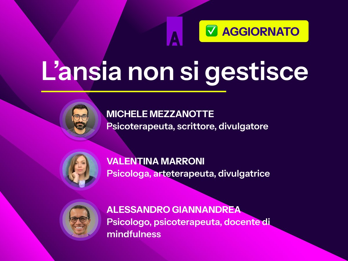 Video corso "L'ansia non si gestisce"